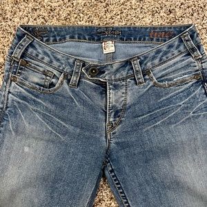 Silver women’s boot cut jeans